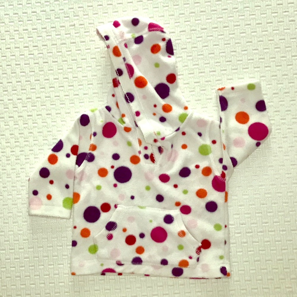 Polkadot Fleece Hoodie